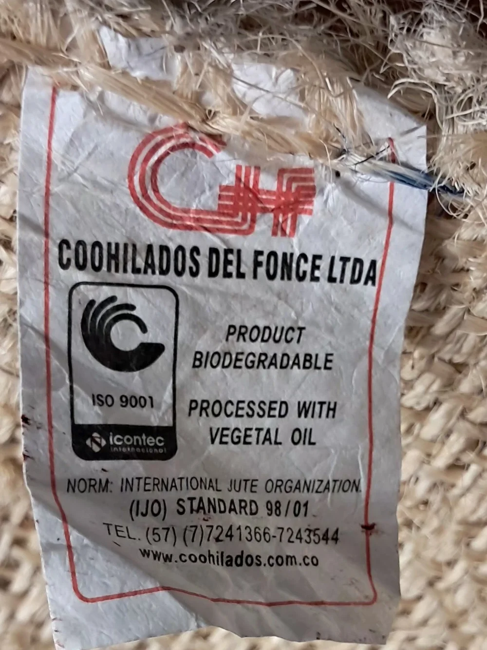 Large Colombian Burlap Coffee Sack 40x28 Expocafe 70kg Jute Bag Craft Decor